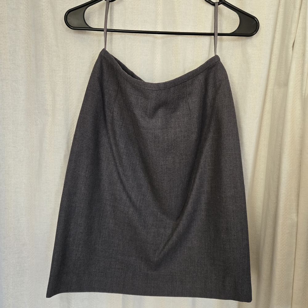 Amanda Smith Charcoal A-Line Skirt